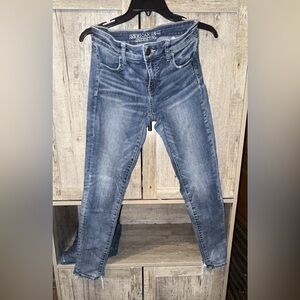 American Eagle Outfitters Dark Blue Skinny Jeans